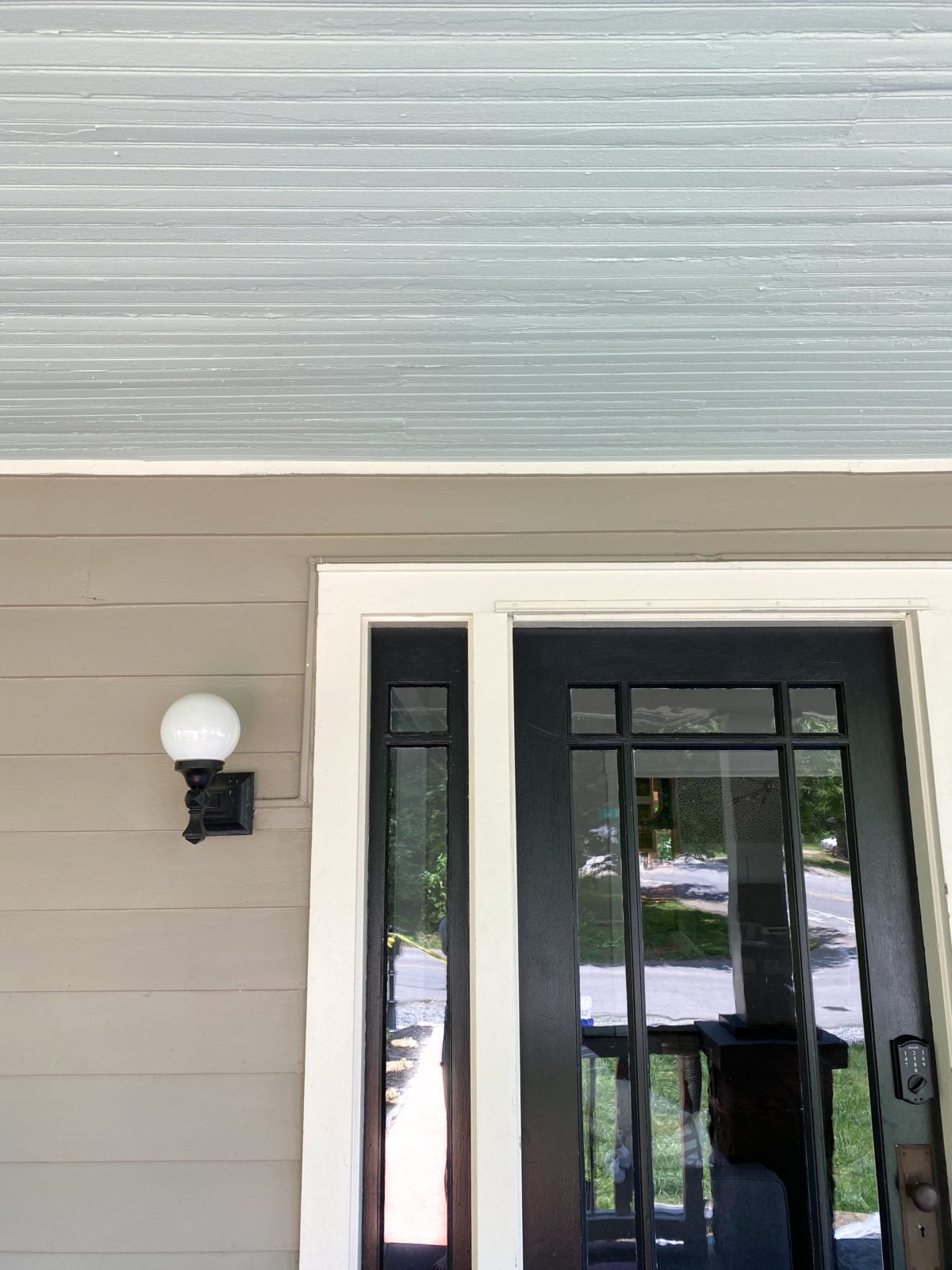 Haint Blue Porch Ceiling Southern Front Porch Makeover Spring 2020